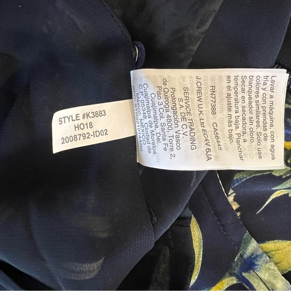 J.Crew Flouncy Hem Dress in Painted Floral - Size 2